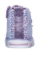 Skechers Pantofi sport mid-high cu strasuri si LED-uri Twinkle Breeze Fete