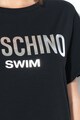 Moschino Hosszú strandpóló fémes hatású logómintával női