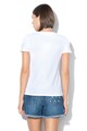 Moschino Tricou de plaja, cu imprimeu logo contrastant Femei