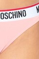 Moschino Chiloti tanga cu banda logo in talie Femei