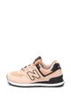 New Balance 574 nyersbőr sneaker hálós anyagbetétekkel női