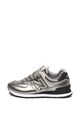 New Balance Кожени спортни обувки 574 с ефект металик Жени