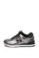 New Balance Pantofi sport cu aspect metalizat 574 Femei