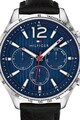 Tommy Hilfiger Ceas cu functii multiple si curea de piele James Barbati