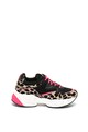 Liu Jo Pantofi sport wedge de piele cu par scurt, cu animal print Jog Femei