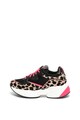 Liu Jo Pantofi sport wedge de piele cu par scurt, cu animal print Jog Femei