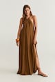 Mango Rochie maxi vaporoasa cu decolteu american West Femei