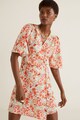 Mango Флорална блуза Coral със застъпен дизайн Жени
