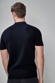 NEXT Tricou polo texturat cu fenta cu fermoar Barbati