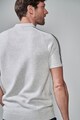 NEXT Texturált galléros póló cipzáros rögzítéssel férfi