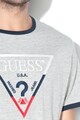 GUESS JEANS Tricou slim fit din amestec de modal, cu logo 5BB Barbati