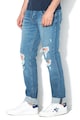 GUESS JEANS Blugi slim fit cu aspect deteriorat Barbati