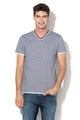 Esprit Tricou din bumbac organic cu detalii contrastante Barbati