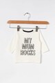 NAME IT Bluza din bumbac organic, cu imprimeu text Fete