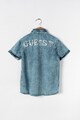 GUESS JEANS Риза от шамбре с лого на гърба Момчета