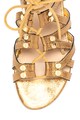 Guess Sandale gladiator de piele cu aspect metalizat Femei