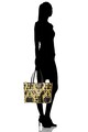 GUESS Geanta shopper de piele, cu model grafic Femei