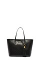 GUESS Geanta shopper de piele, cu canaf Femei