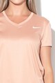 Nike Tricou cu insertie de plasa si Dri-Fit, pentru alergare Miller Femei