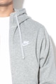 Nike Sportswear Club cipzáros felső kapucnival és hímzett logóval férfi