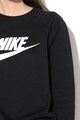 Nike Bluza sport cu maneci raglan si imprimeu logo Essential Femei