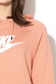 Nike Hanorac cu imprimeu logo si buzunar kangaroo Essential Femei