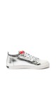 Love Moschino Pantofi sport de piele ecologica cu aspect metalizat Femei