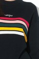 Wrangler Pulover din tricot, in dungi, cu broderie cu logo Femei