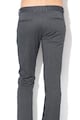 BOSS Hugo Boss, Pantaloni chino slim fit, cu aspect texturat Barbati