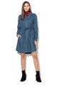 Esprit Rochie mini de denim cu cordon in talie Femei