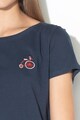 Esprit Тениска с органичен памук и бродерия Жени