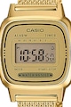 Casio Ceas digital cronograf, cu bratara de otel inoxidabil, cu aspect de plasa Femei