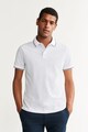 Mango Tricou polo cu model geometric Barbati