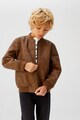 Mango Jacheta bomber de piele ecologica, cu captuseala de blana shearling sintetica Matt Baieti