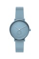 Skagen Ceas analog rotund unisex, cu o curea de silicon Aaren Kulor Femei