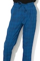 DESIGUAL Pantaloni texturati cu model in carouri si snur pentru ajustare Tunic Femei