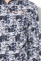 DESIGUAL Camasa slim fit cu model abstract Emil Barbati