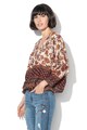 DESIGUAL Bluza cu model floral si maneci cazute Sena Femei