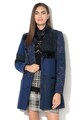 DESIGUAL Cartter kabát patchwork dizájnnal és bársonybetétekkel női