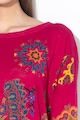 DESIGUAL Pulover din tricot fin cu motive cu mandale Upper Femei