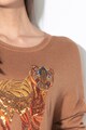 DESIGUAL Sweater With Tiger Design női