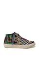 DESIGUAL Vulcano patchwork mintás középmagas szárú sneaker női