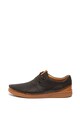 Clarks Pantofi casual de piele, cu siret si activeAir Oakland Barbati