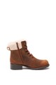 Clarks Ghete din piele nabuc cu garnituri din blana shearling sintetica Orinoco Dusk Femei