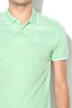 BLEND Tricou polo slim fit din pique, cu logo brodat Barbati