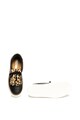 Pepe Jeans London Pantofi sport slip-on cu franjuri animal print Adams Fringe Femei