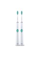 Philips Sonicare Set 2 Periute de dinti electrice  EasyClean HX6511/35, Numar de miscari/minut 62000, 1 baza, 1 program, Alb/Verde Femei