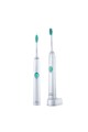 Philips Sonicare Set 2 Periute de dinti electrice  EasyClean HX6511/35, Numar de miscari/minut 62000, 1 baza, 1 program, Alb/Verde Barbati