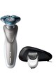 Philips Aparat de ras  S7510/41, Lame duble Super Lift & Cut, Sistem GentlePrecisio, LED, Acumulator, 3 capete, Rotire Dynamic Flex in 5 directii, Trimmer, Husa calatorie, Alb Barbati