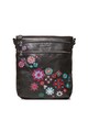 DESIGUAL Geanta crossbody de piele ecologica, cu mandale brodate Femei